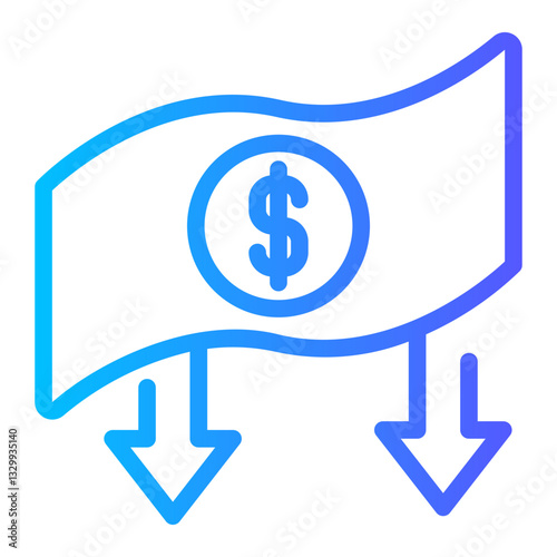 costs down Arrows icon