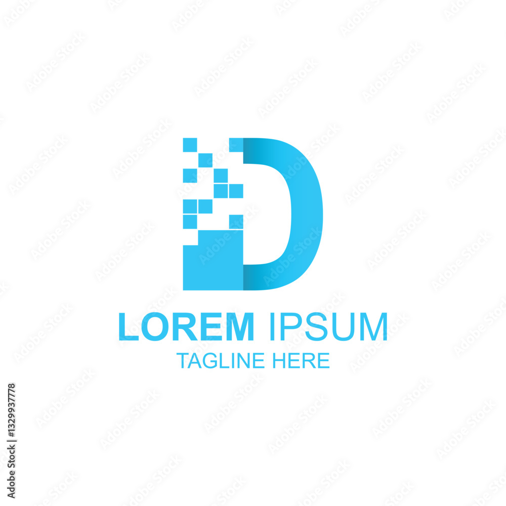 letter d logo design for building or town with creative illustration letter d logo design for building or town with creative illustration