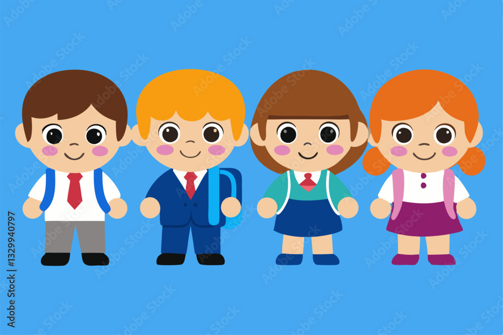 family of four people