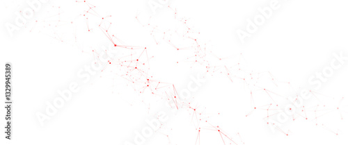 Vector Connect link background. global network technology concept. Digital technology futuristic internet network speed connection red background.