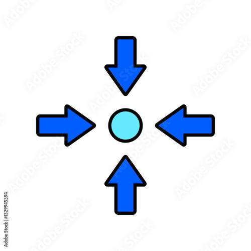 Icon a center, isolated against a clean background.