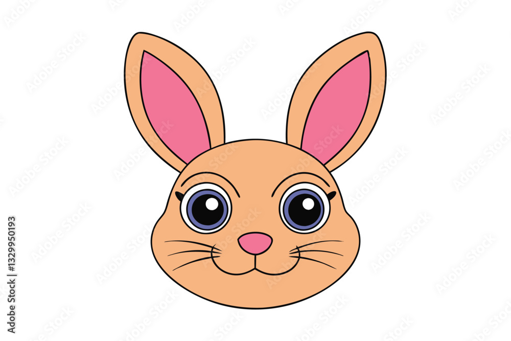 Cute animal Vector art in Illustration on a White Background Cute animal Vector art in Illustration on a White Background