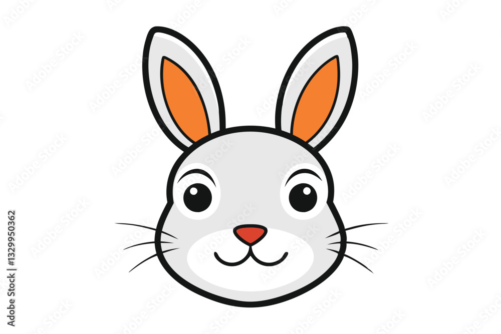 Cute animal Vector art in Illustration on a White Background Cute animal Vector art in Illustration on a White Background