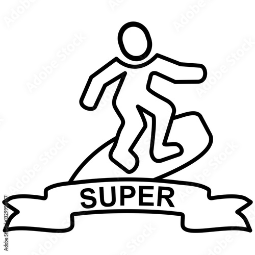 Surfing Icon