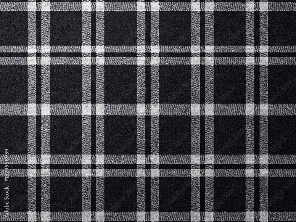 Elegant Glen Checked Fabric Pattern Background - Classic Plaid Textile Texture for Fashion, Upholstery, and Design Elegant Glen Checked Fabric Pattern Background - Classic Plaid Textile Texture for Fashion, Upholstery, and Design