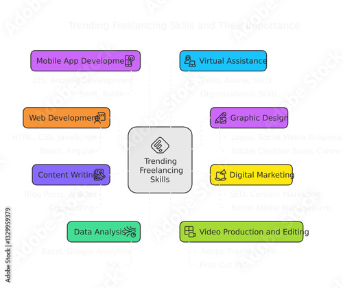 Most Trending Freelancing Skills infographics