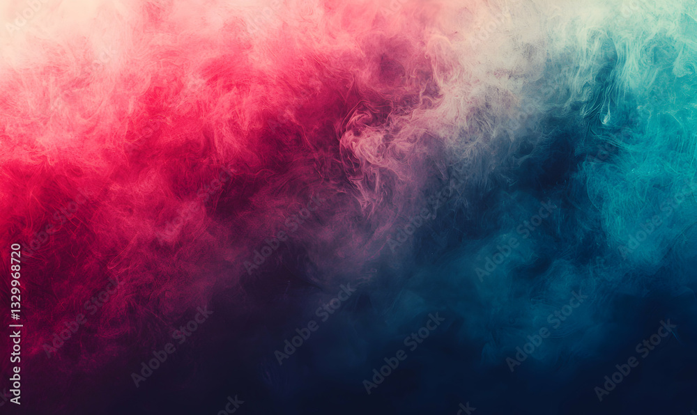Fototapeta premium Abstract Smoke Background with Red and Blue Hues and Swirling Texture