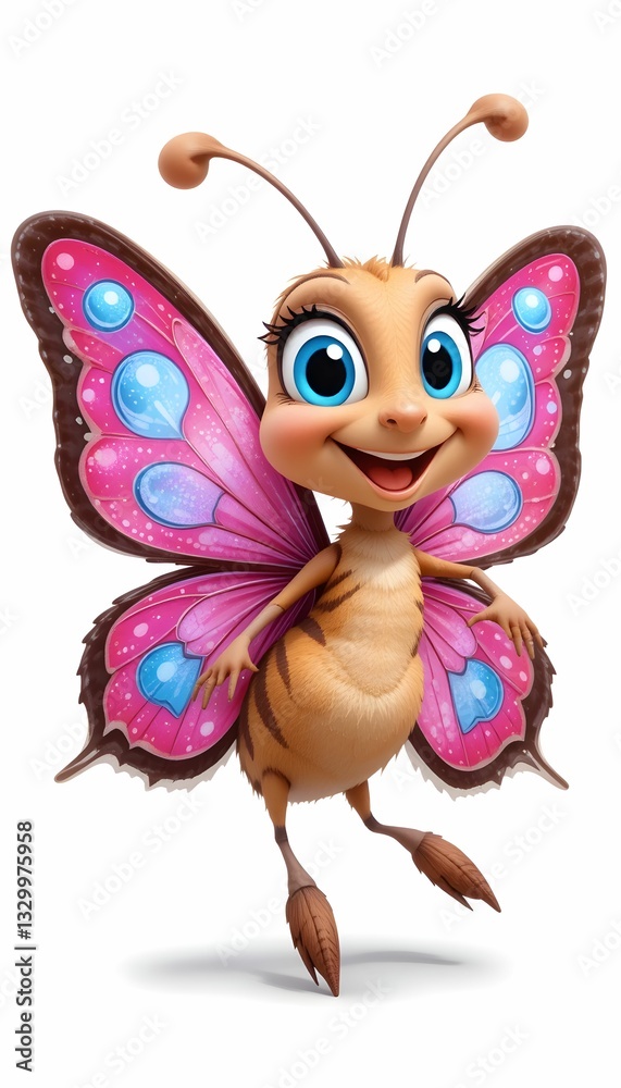 Obraz premium butterfly on white background