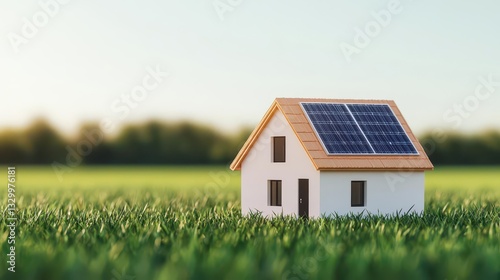 Wallpaper Mural Minimalist smart home powered by renewable energy and AI technology, Sustainable Housing, Minimalist intelligent sustainability Torontodigital.ca