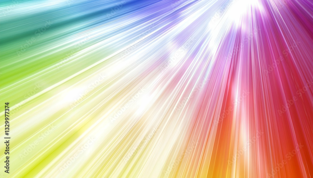 Radiant Light Burst with Colorful Spectrum of Rays Background Radiant Light Burst with Colorful Spectrum of Rays Background