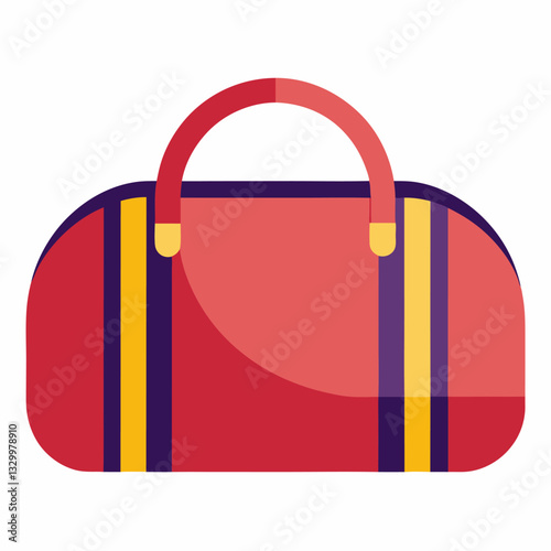 new style sports bag vector icon on white background