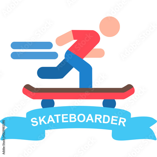 Skateboarder Icon