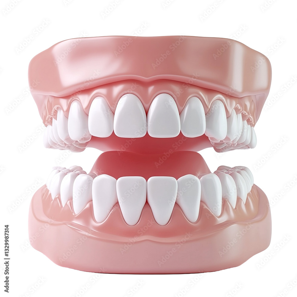 Obraz premium teeth isolated on white background