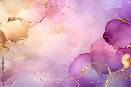  purple and gold watercolor texture