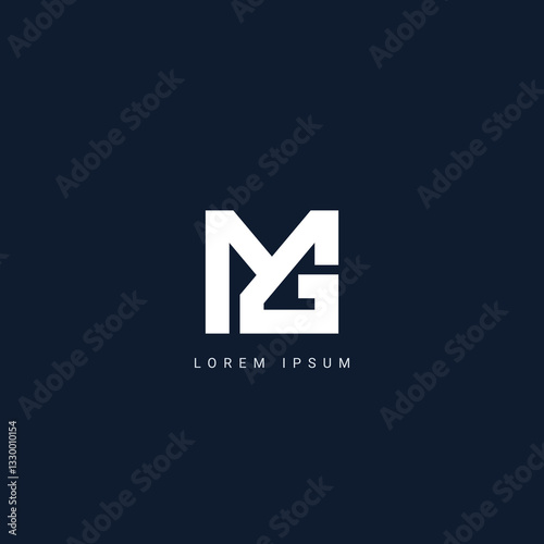 MG logo Design Template Vector Graphic Branding Element