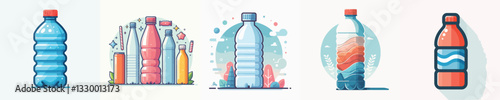 Vector of a plastic bottle.