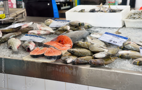 Wallpaper Mural The municipal market of Olho in front of the port, the fresh fish market is one of the most important in the Algarve Olhao Portugal Torontodigital.ca