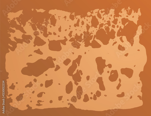 Bread texture imprint top view. Abstract sponge stamp structure. Vector bread slices pores surface. Minimalist print image.