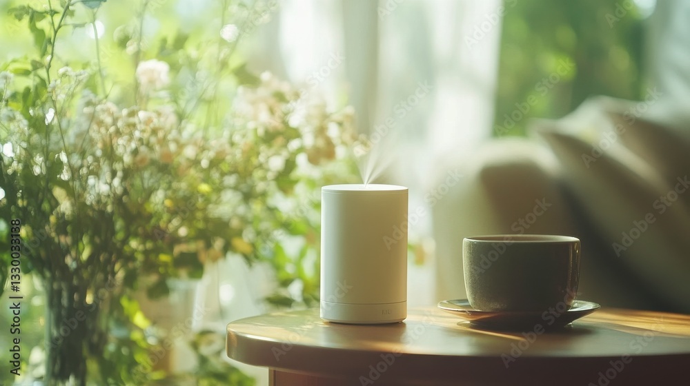 Minimalist Pest Repellent on Stylish Living Room Desk Minimalist Pest Repellent on Stylish Living Room Desk
