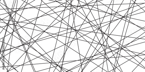 Abstract black lines with white background. Creative and geometric shape with luxury pattern and paper texture design. abstract background with stripes for website design Technology background.	