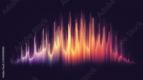 Wallpaper Mural Vibrant Soundwave Visualization Abstract Torontodigital.ca