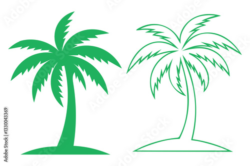 palm trees vector illustration