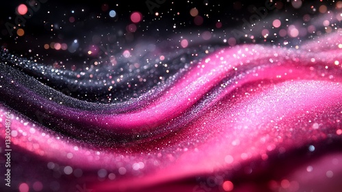 stylized abstract artwork in soft pastel pink and silver