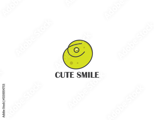 Cute smile simple icon I Logo Design