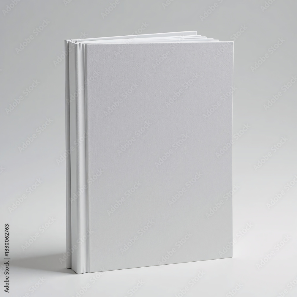 Blank White Book Cover Mockup for Design, Custom Printing, Publishing, Minimalist Hardcover Template, Editable Journal, Notebook, Branding Display Blank White Book Cover Mockup for Design, Custom Printing, Publishing, Minimalist Hardcover Template, Editable Journal, Notebook, Branding Display