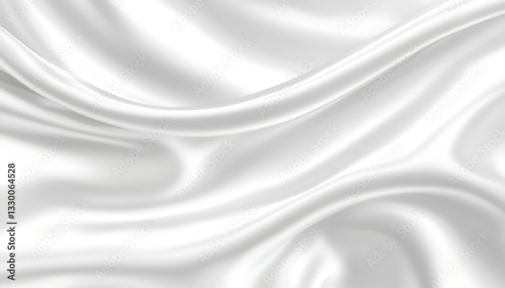 Obraz premium White silk fabric folds, abstract background, elegant texture