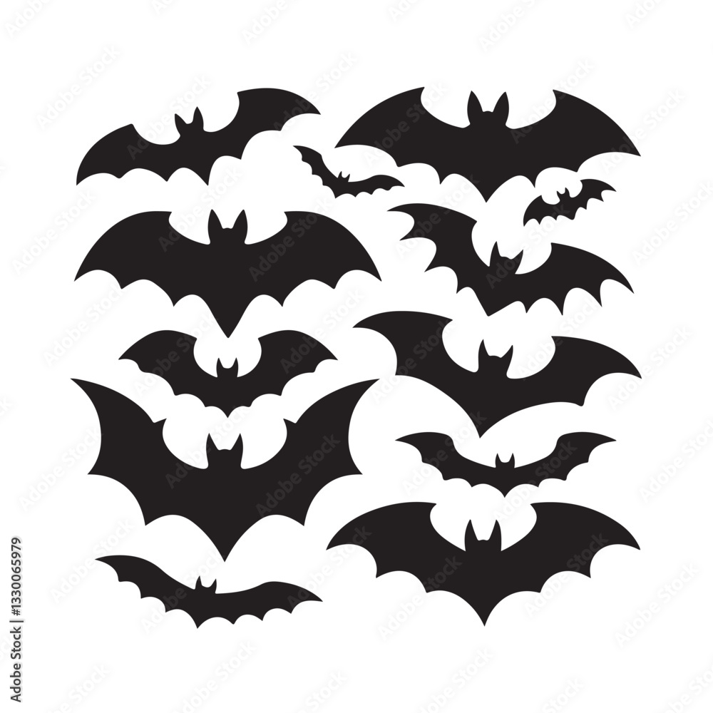 set of halloween bats set of halloween bats