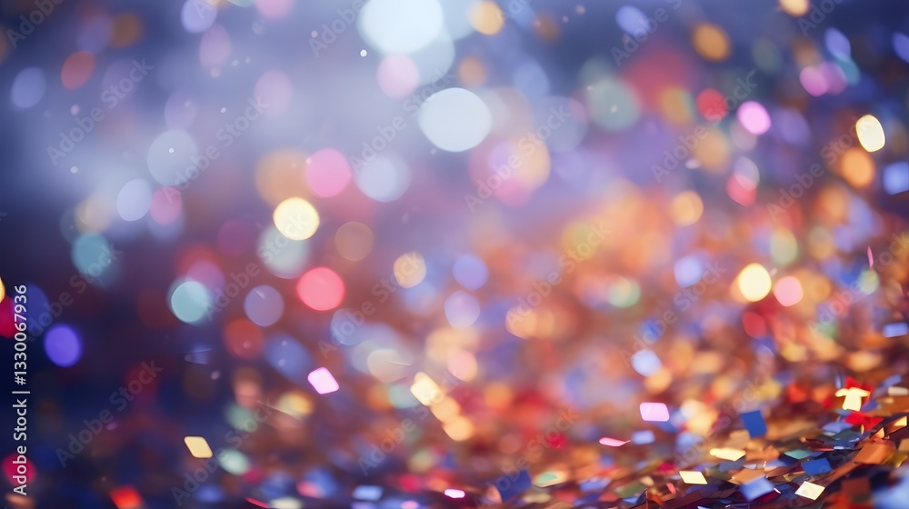 Naklejka premium A colorful background with many small dots and a few larger ones