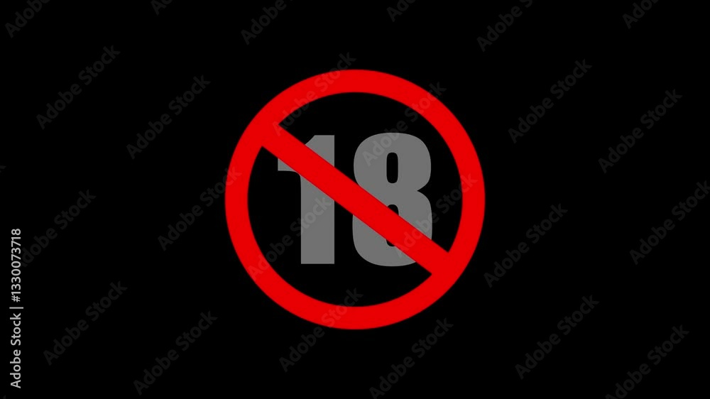18 icon animations are not allowed. 18 video footage.