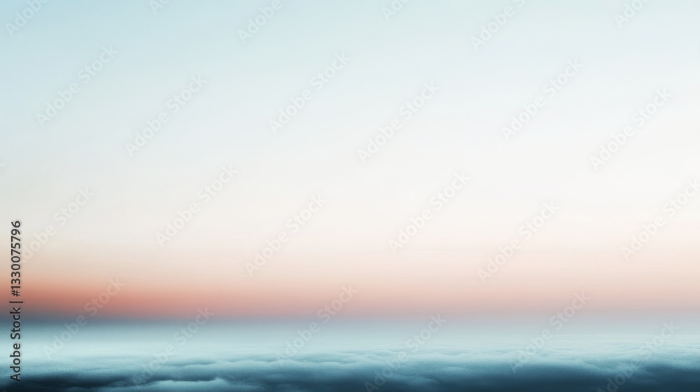 Obraz premium Soft pastel sunrise over clouds