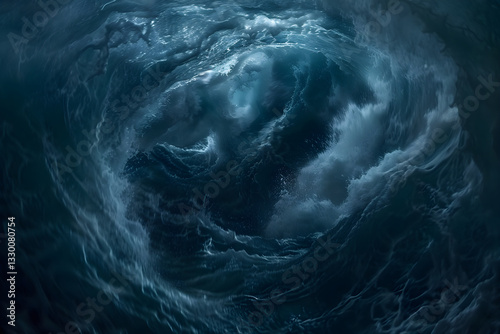 Beneath the Surface: The Mesmerizing and Chaotic Dance of the Undertow in Turbulent Waters