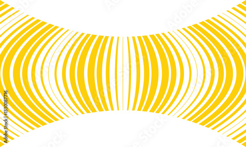 abstract trendy yellow thin to thick irregular squeeze line pattern perfect for background.