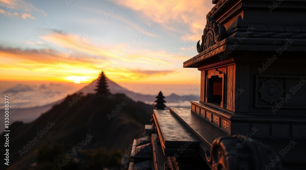 custom made wallpaper toronto digitalExploring Ancient Pagodas on Mountain Peaks During Sunset in Asia