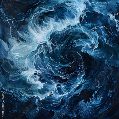 Beneath the Surface: The Mesmerizing and Chaotic Dance of the Undertow in Turbulent Waters
