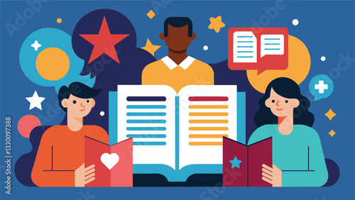 By analyzing data on reader demographics and preferences a publisher successfully launches a new magazine dedicated to book reviews and literary discussions targeted towards their. Vector illustration