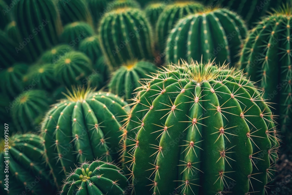 Close up of Vibrant Cactus Plants Showcasing Intricate Patterns and Intense Green Colors in Natural Environment Generative AI Close up of Vibrant Cactus Plants Showcasing Intricate Patterns and Intense Green Colors in Natural Environment Generative AI