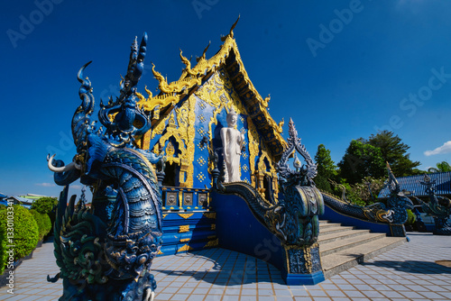 Rong Suea Ten Temple - Blue Temple, Chiang Rai, Thailand photo