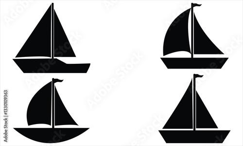 set of sailing ships