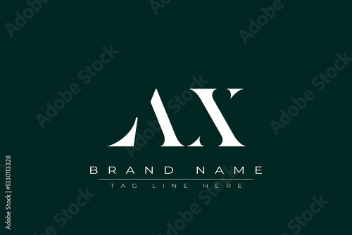 LAX abstract letter logo design. This logo is designed by three abstract letters.