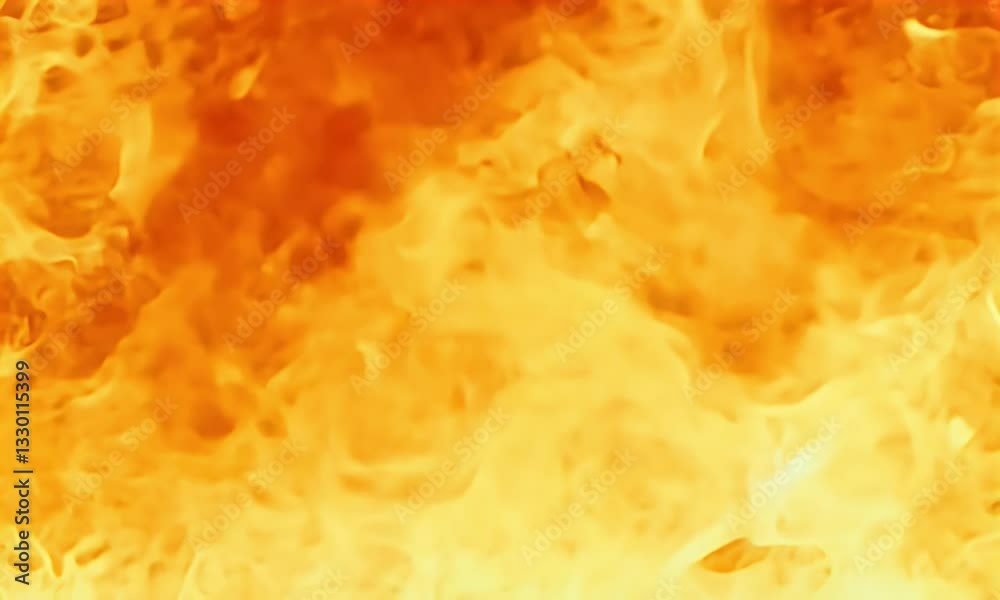 Abstract Orange Fire Flames Background Animation