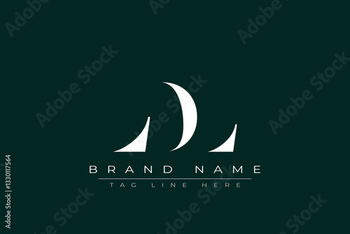 LDL abstract letter logo design. This logo is designed by three abstract letters.