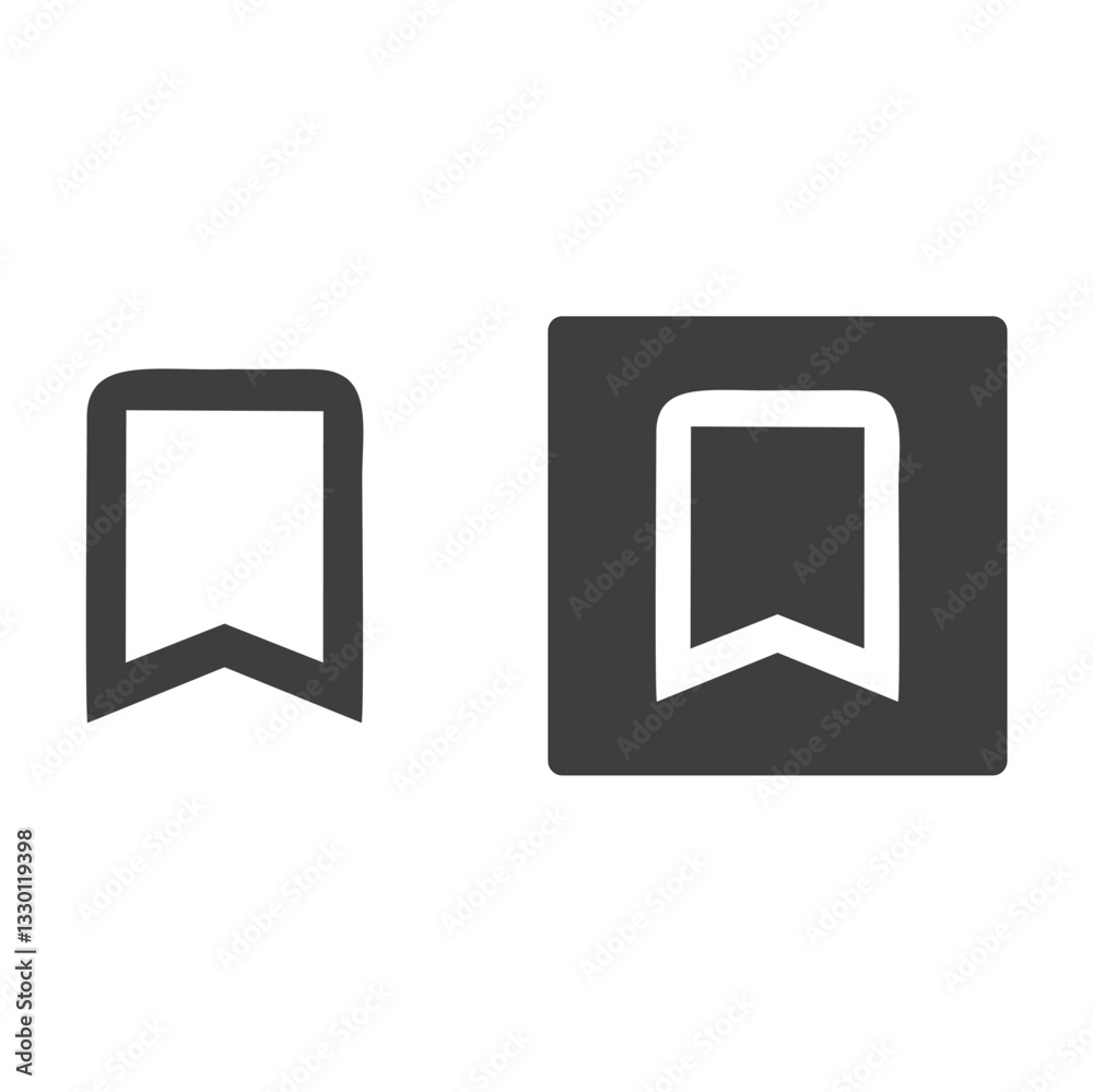Bookmark icon for save and reminder Bookmark icon for save and reminder