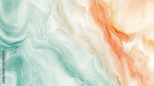 Wallpaper Mural Elegant calcite abstract background featuring soft pastel colors and fluid waves, calming and sophisticated design Torontodigital.ca