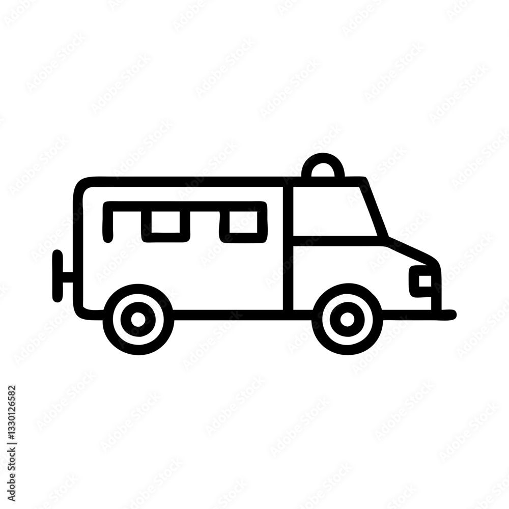 Fire truck icon in action, emergency response concept Fire truck icon in action, emergency response concept
