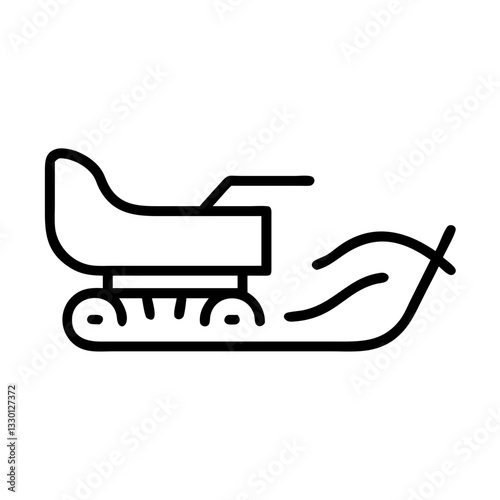 Snowplow icon clearing snow, winter transportation concept