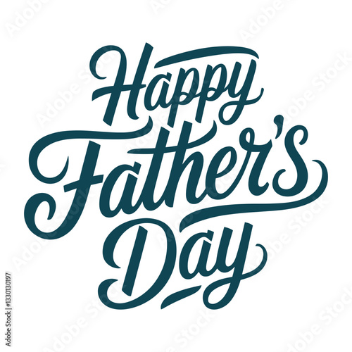 Happy Father's Day typography design